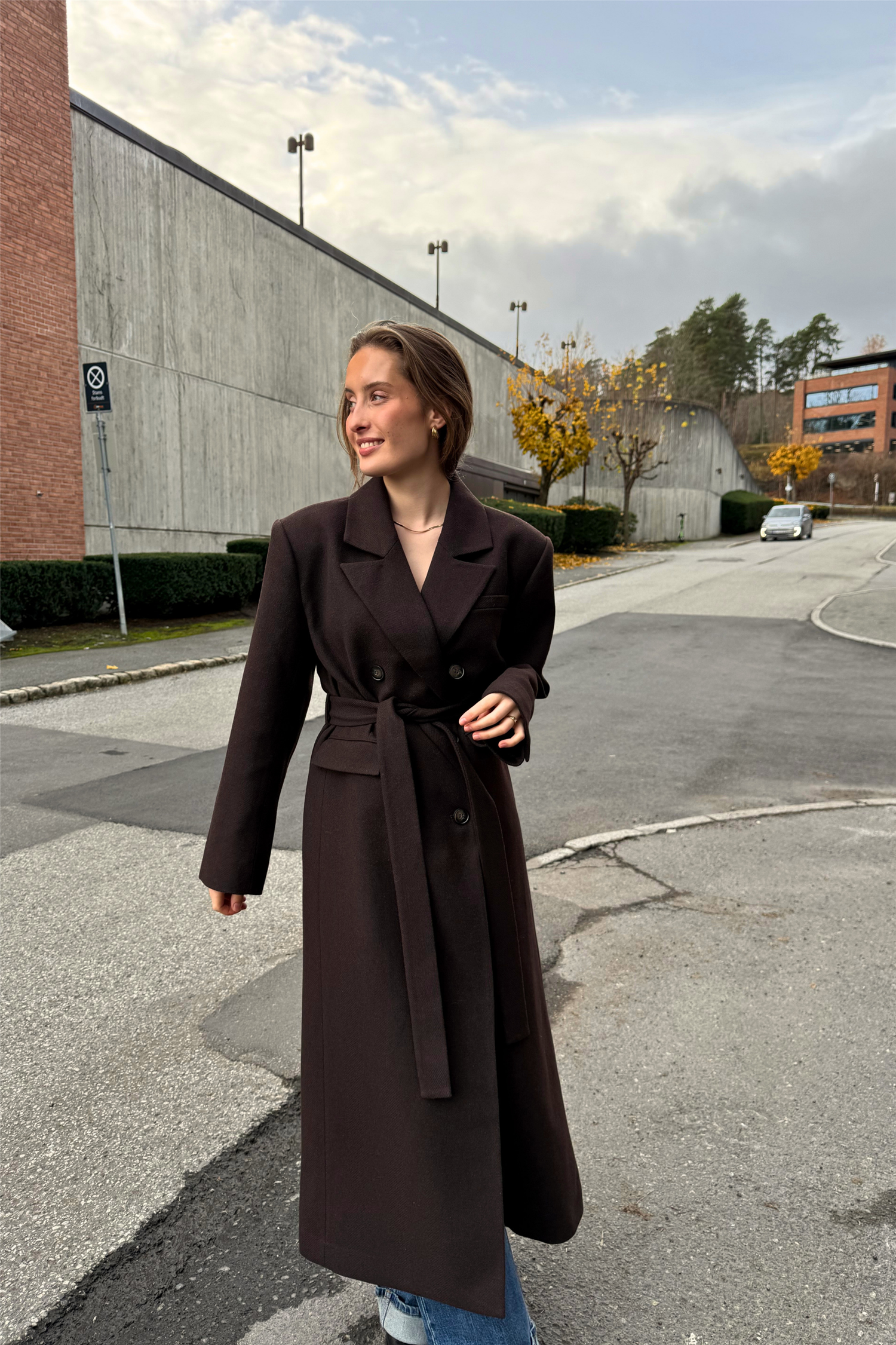 GZvenja long coat Ganache.