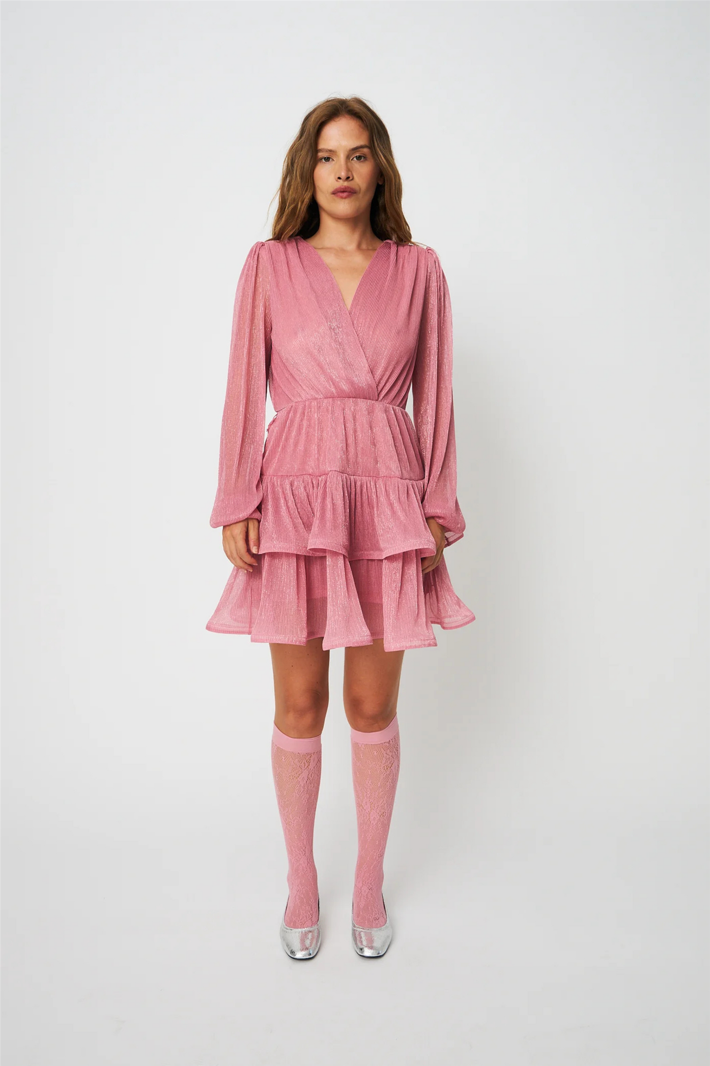 Angelacras Dress Pink Shimmer