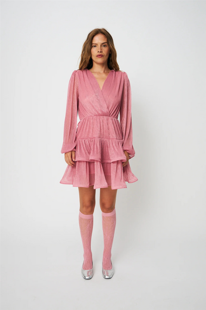 Angelacras Dress Pink Shimmer