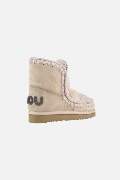 Eskimo 18 Suede - Glitter Logo Rose Beige