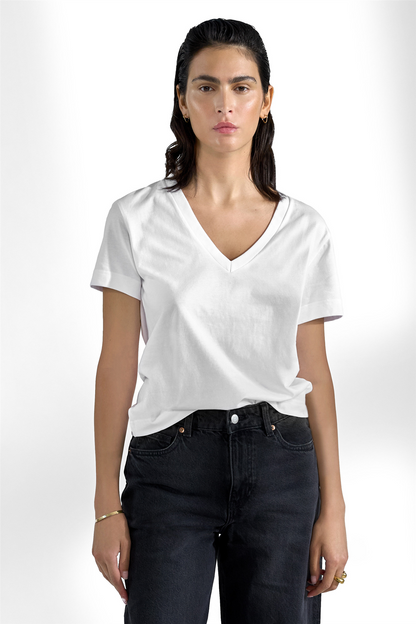 V-Neck Regular White