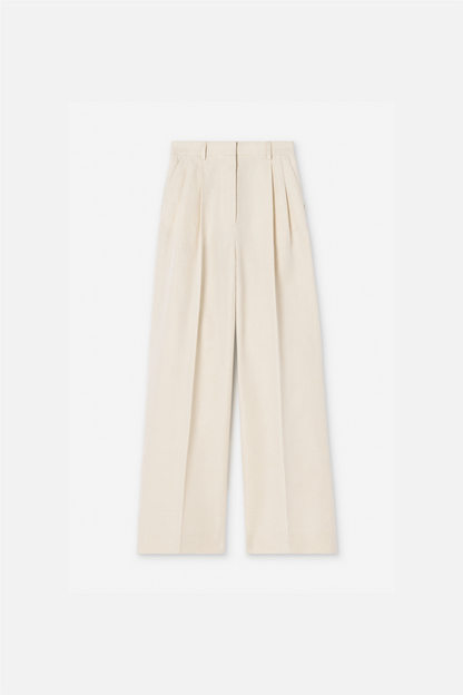 Darcey linen trousers Cream White.