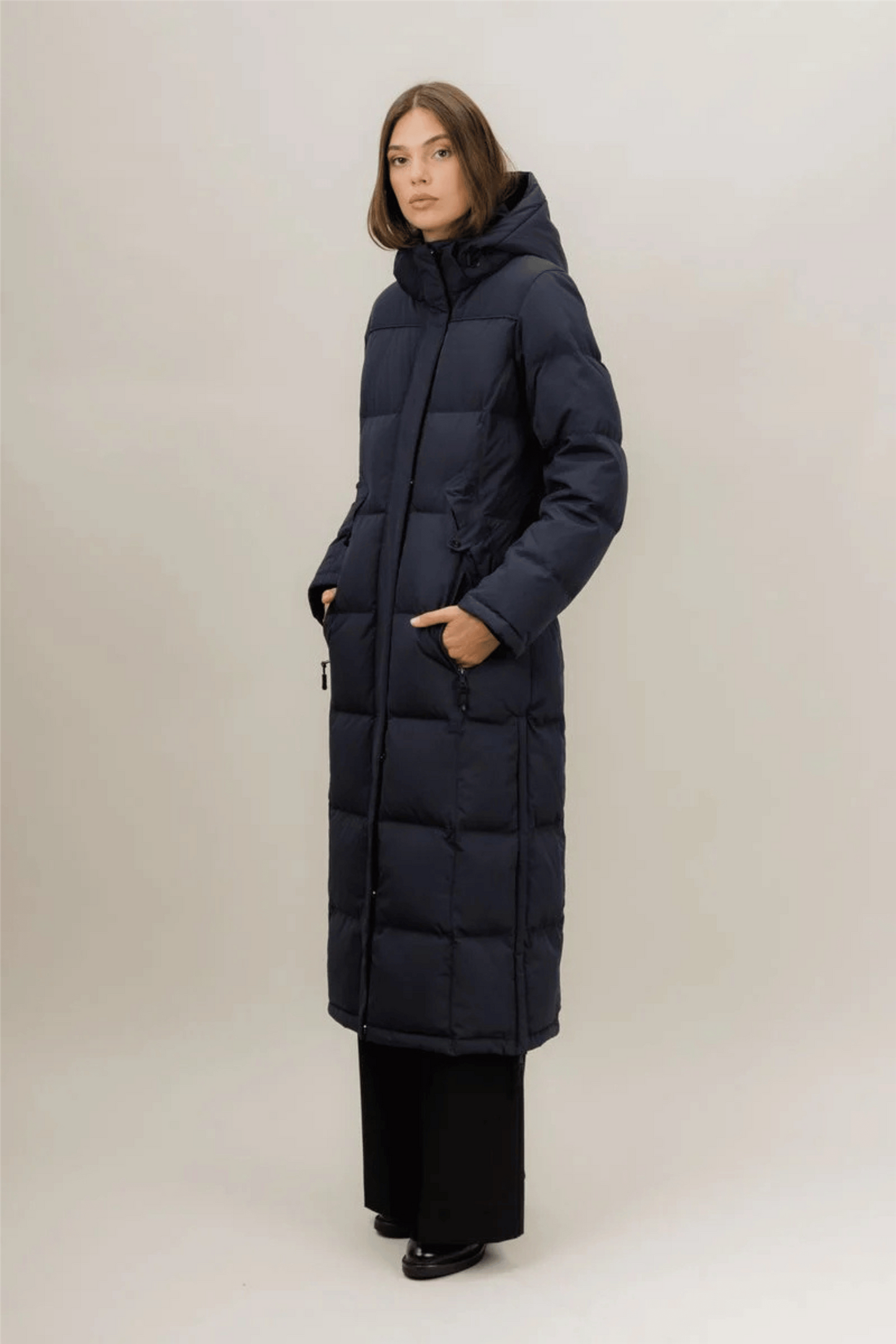 Laya Down Coat Dark Sapphire
