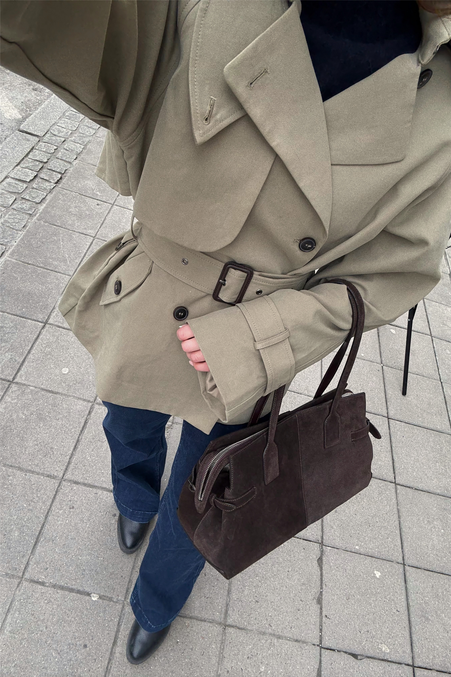 Majorstuen Trench Short Khaki