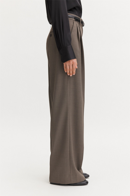 Darcey Wool Trousers Driftwood