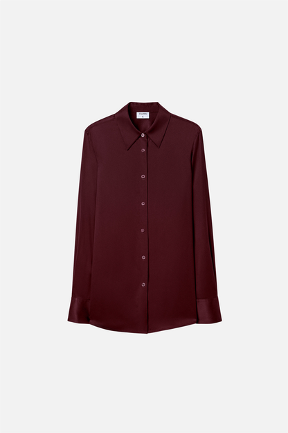 Silk shirt Dark Burgundy.