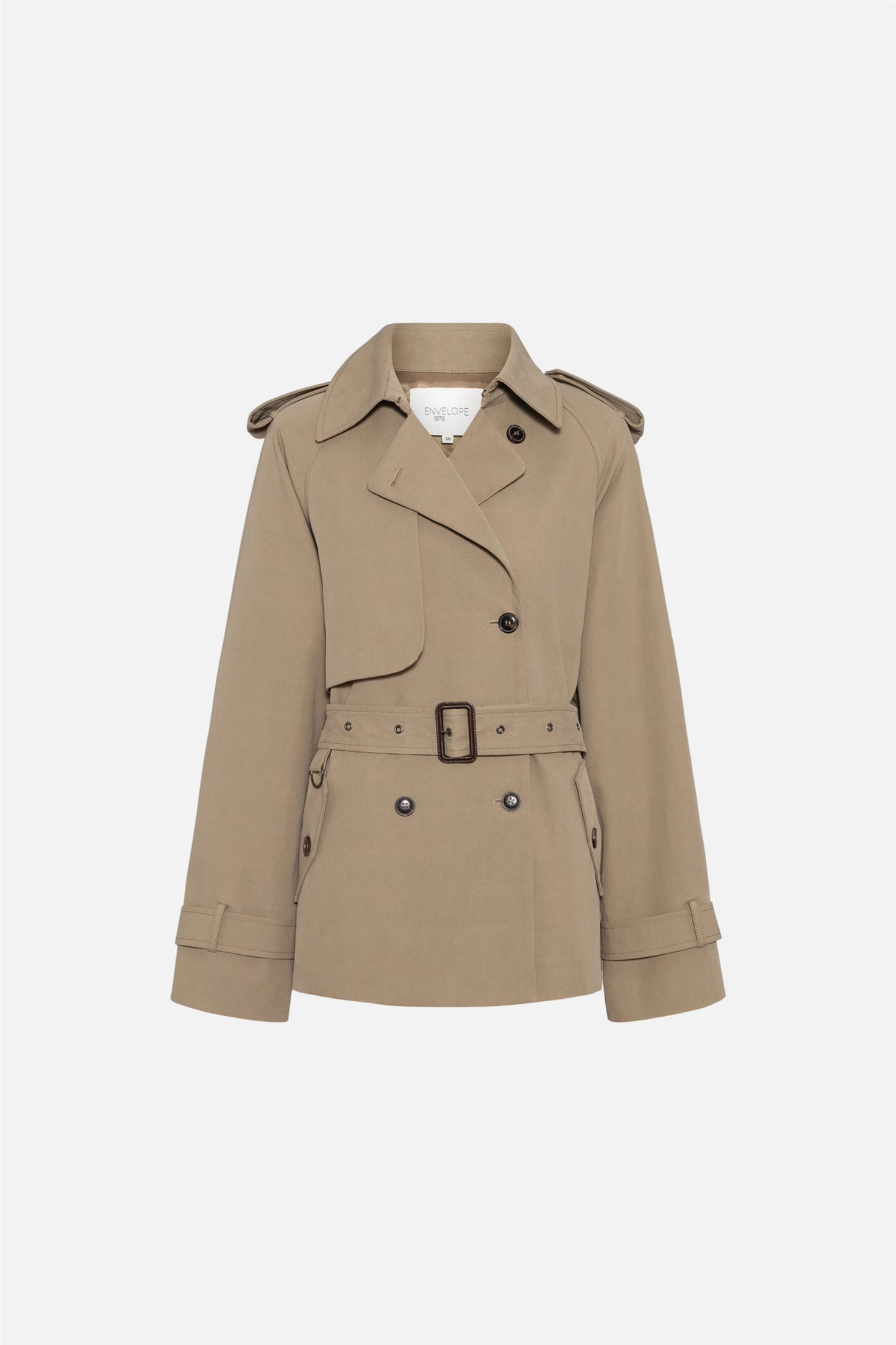 Majorstuen Trench Short Khaki
