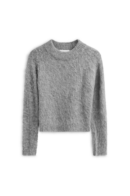 IBEN MONTY SWEATER Grey Melange.