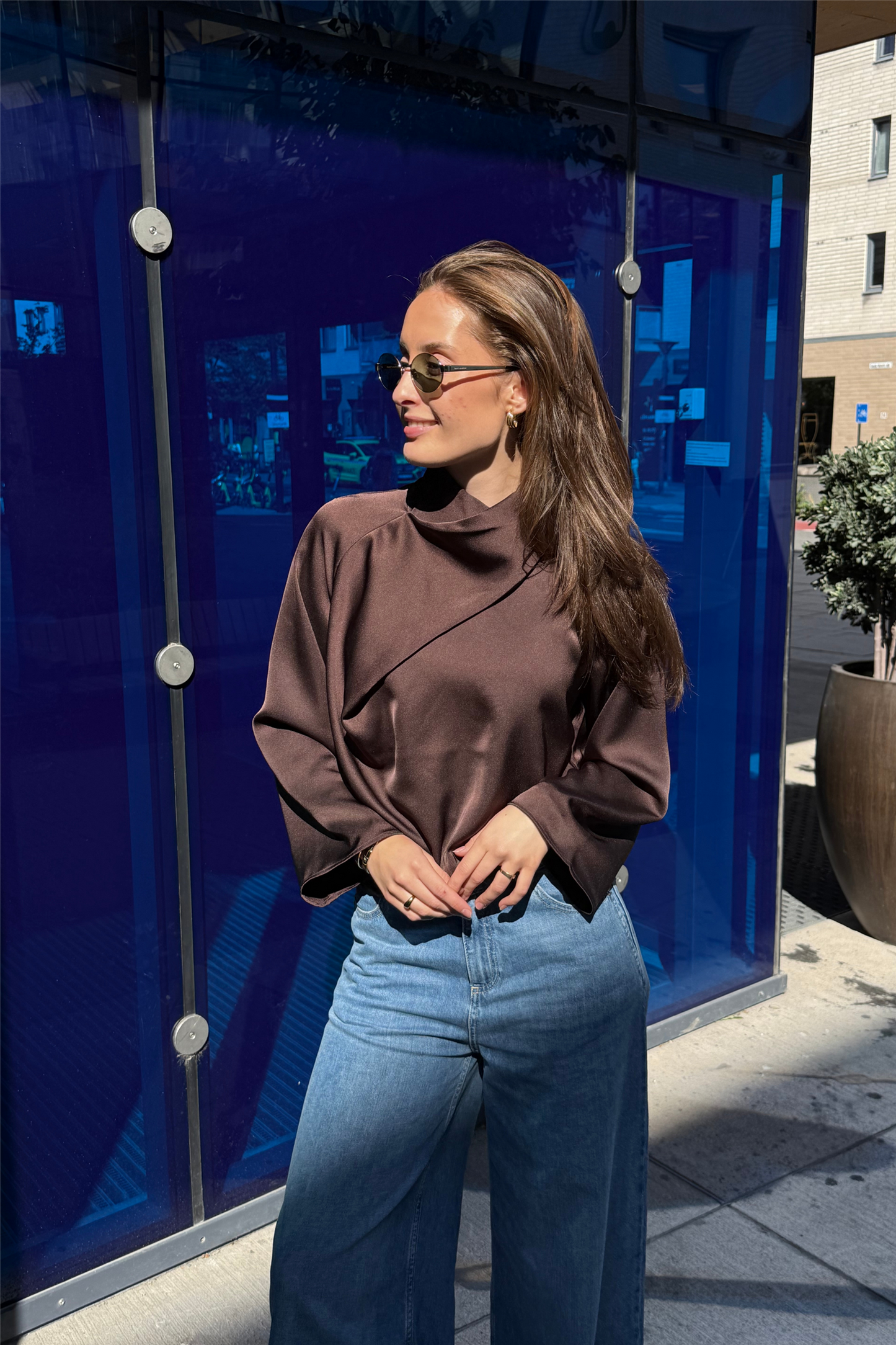 Cira Blouse Black Coffee