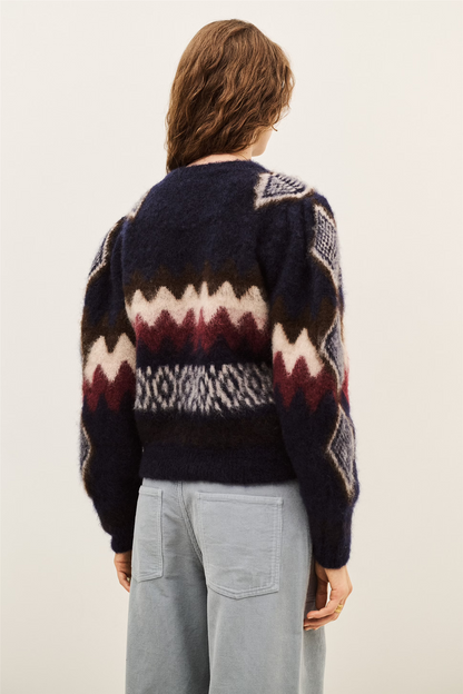 Floyd Pullover Marine Multico.