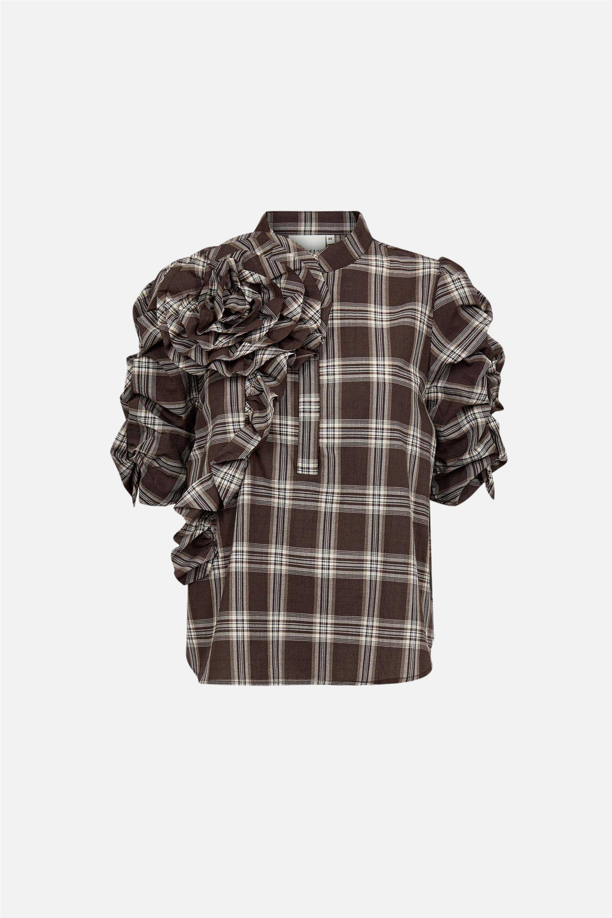 ZabinaGO Blouse Brown Checks.