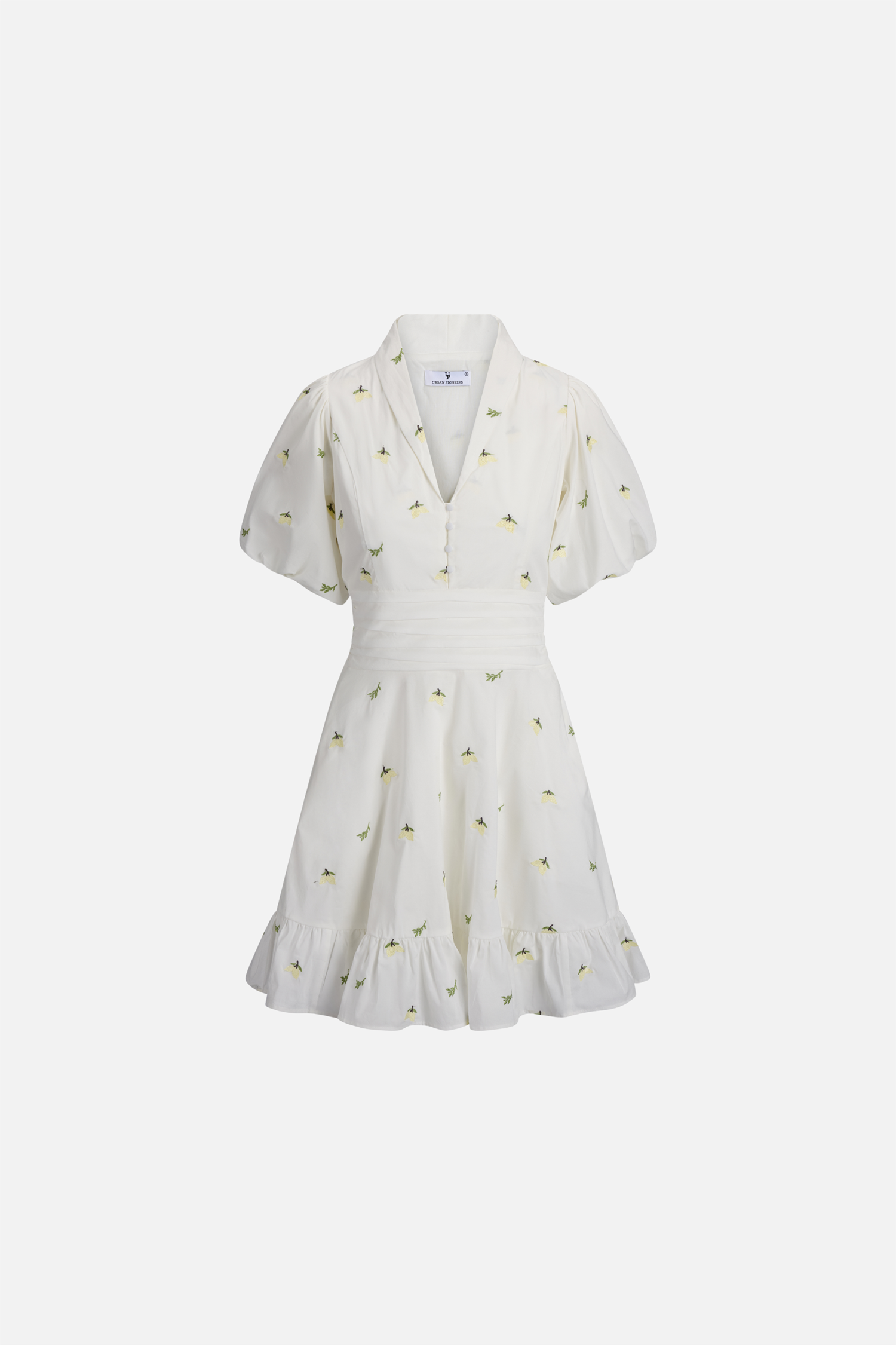 Makayla Dress Lemon Aop.
