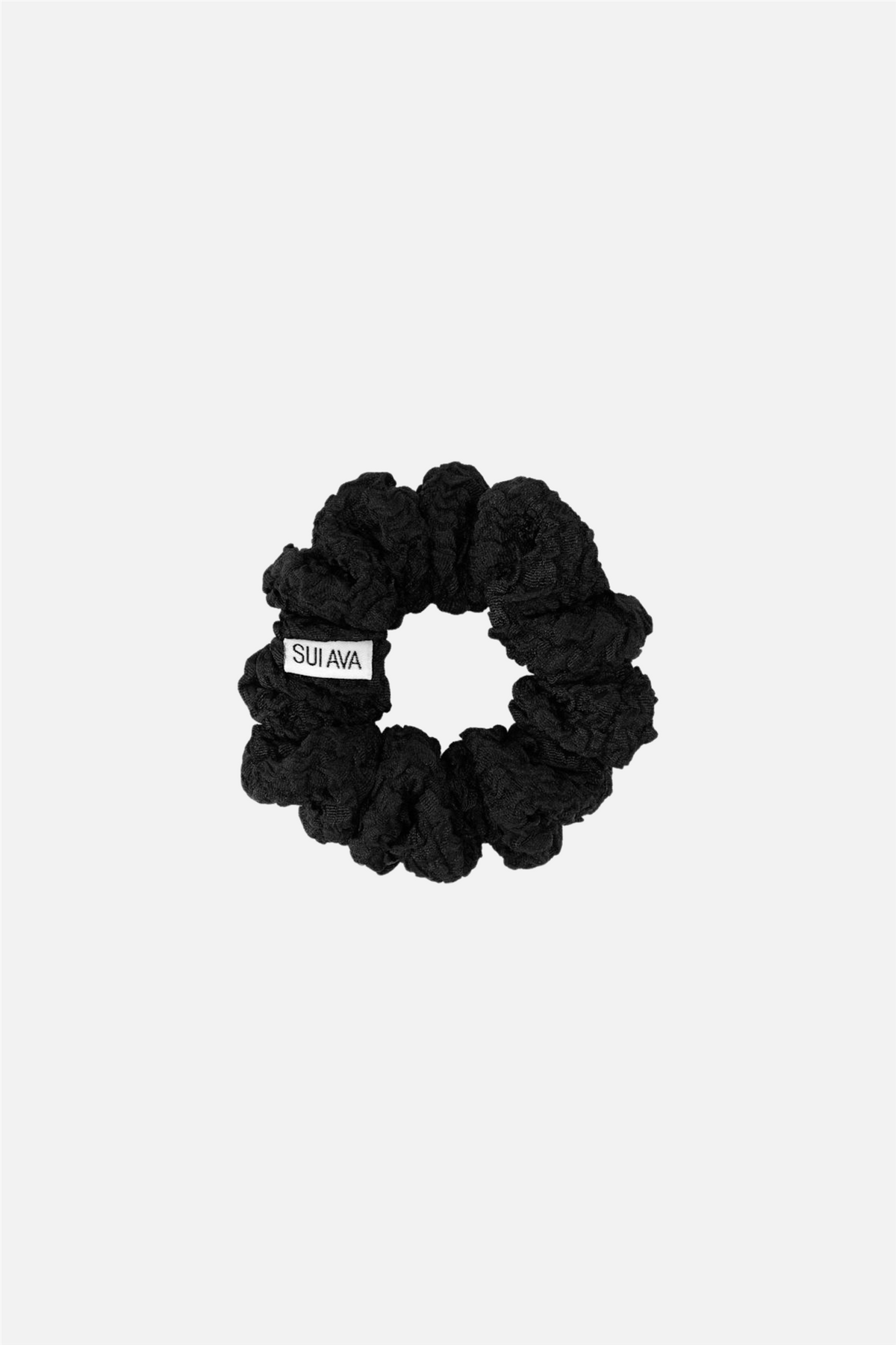 Cringle Ribbon Scrunchie Black.