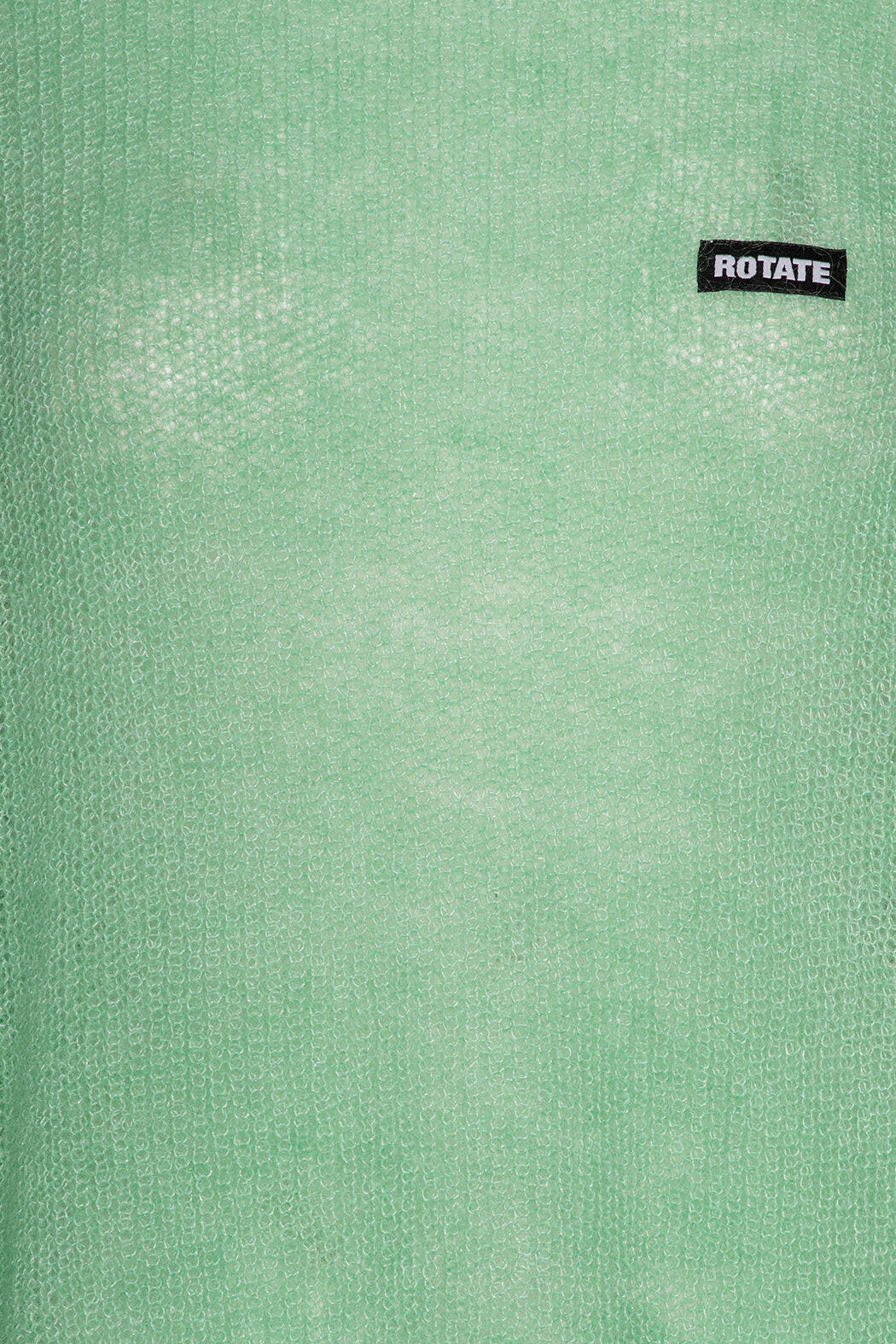 Light Knit Logo Sweater Grayed Jade.