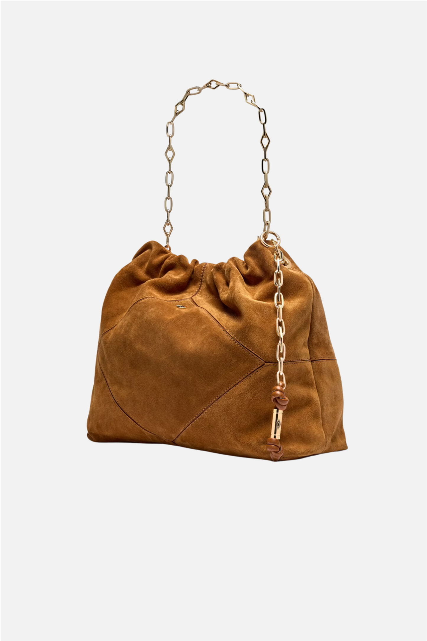 Bag M Suede June Tote Cognac.