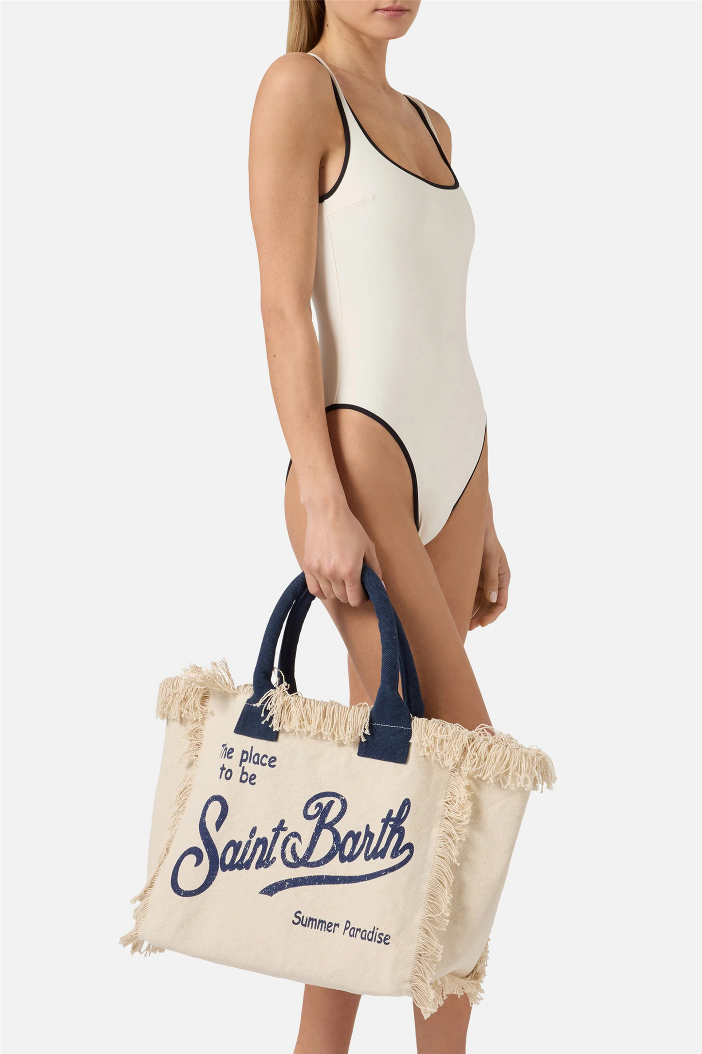 Canvas Vanity Bag White