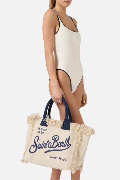Canvas Vanity Bag White