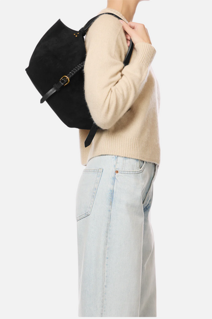 Joseph S Split Suede Noir