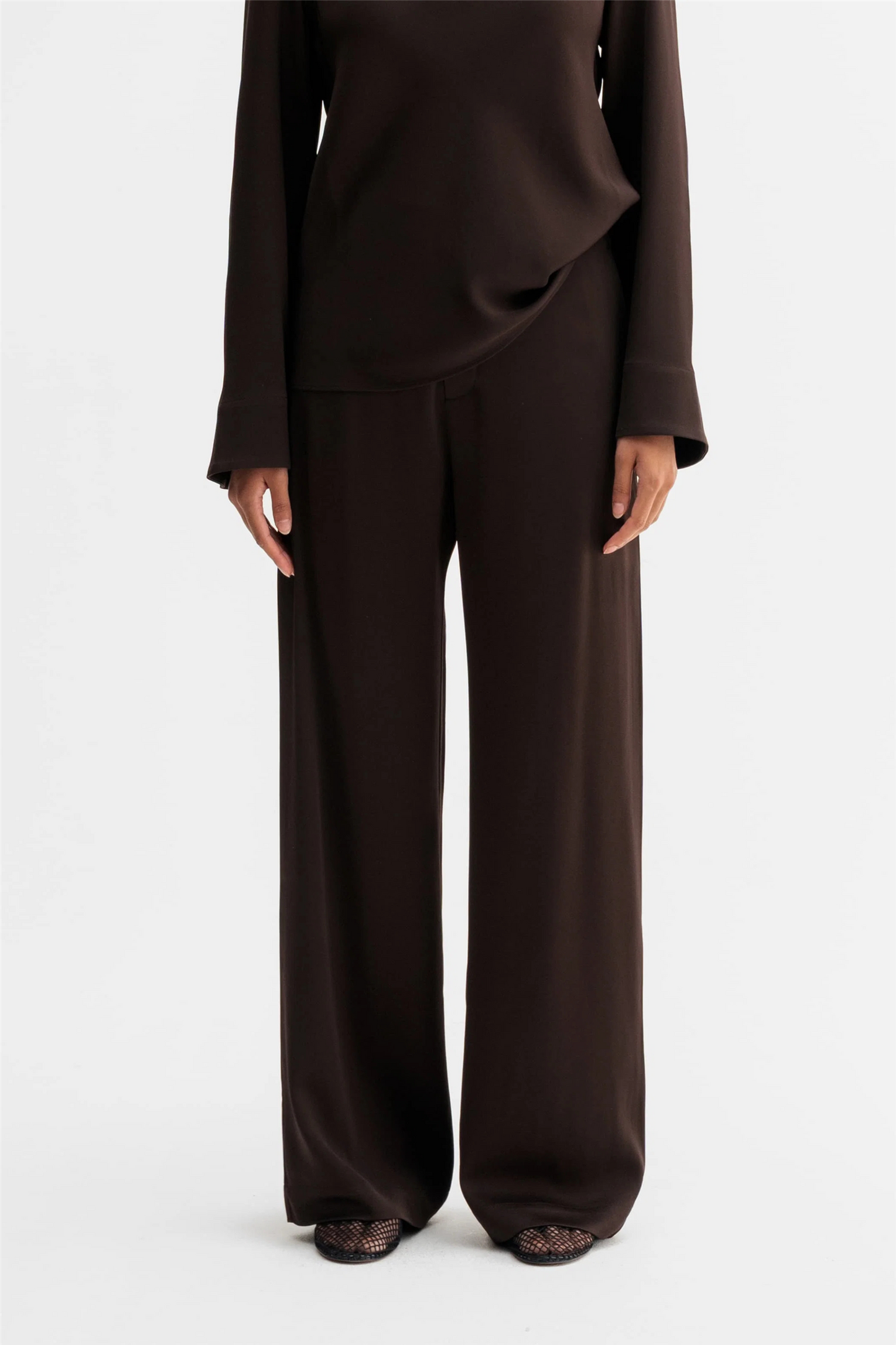 Mila Trousers Dark Brown