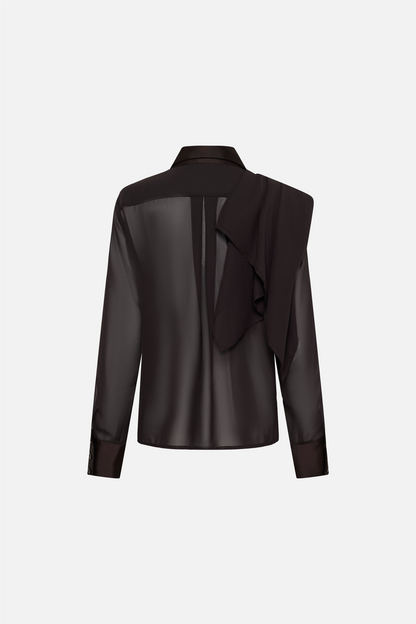 GZlynne scarf shirt Ganache.