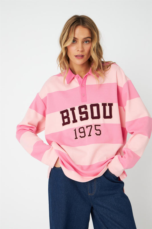 Bisoucras Blouse Pale Pink Stripe