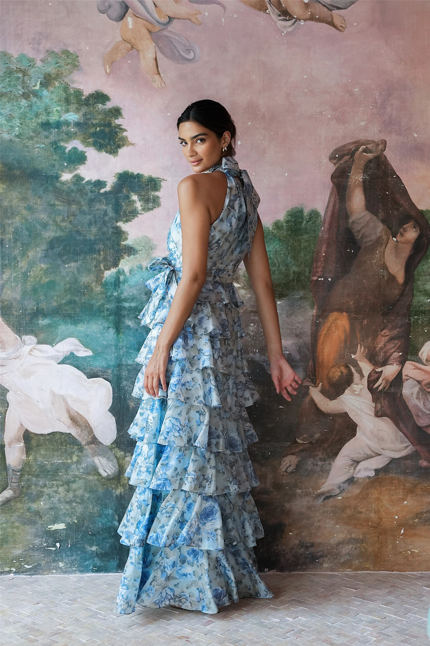 Angel Maxi Halterneck Midnight Bloom