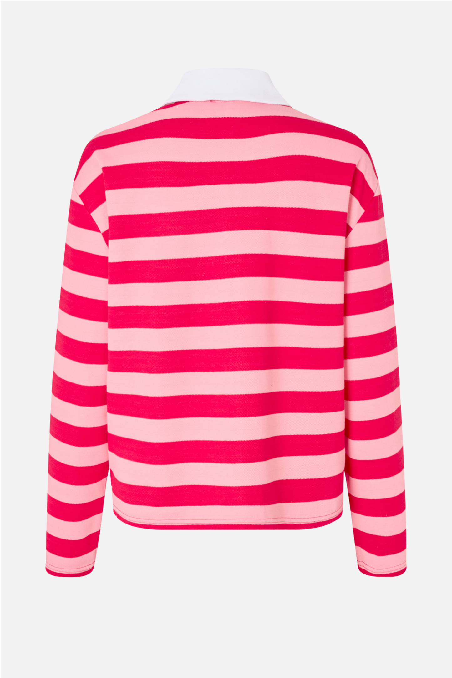 Beacras Blouse Pink Red Stripe.