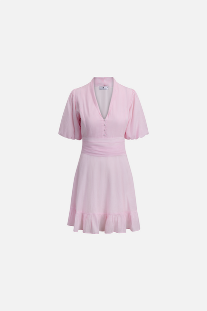 Papira Dress Pink Stripes.