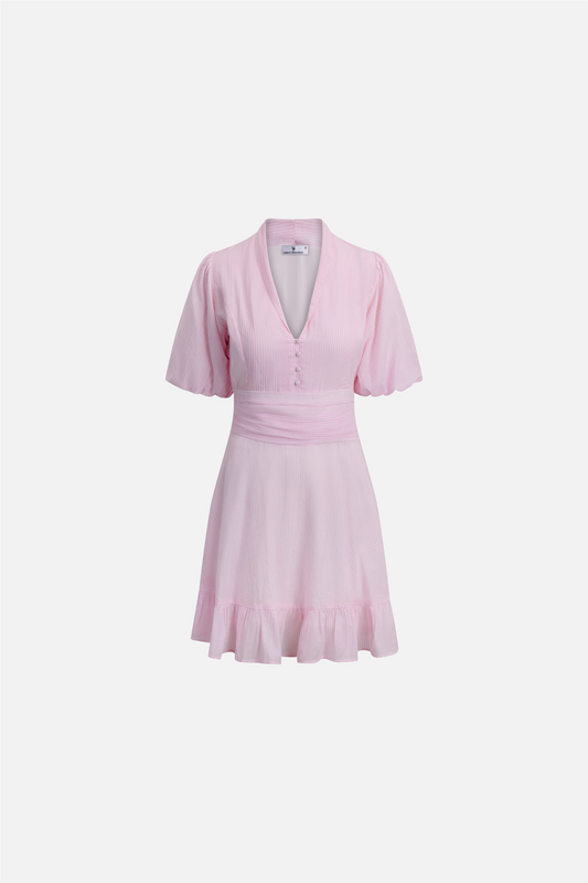 Papira Dress Pink Stripes.