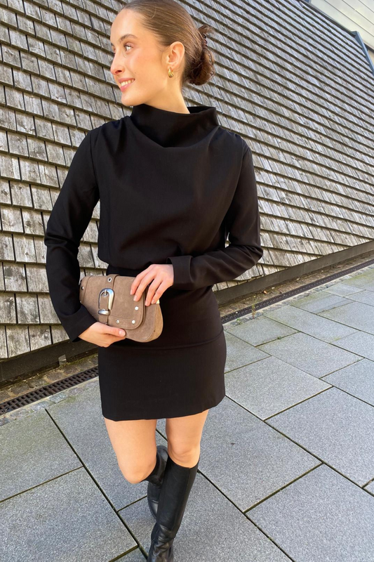 Beverly Short Dress Black