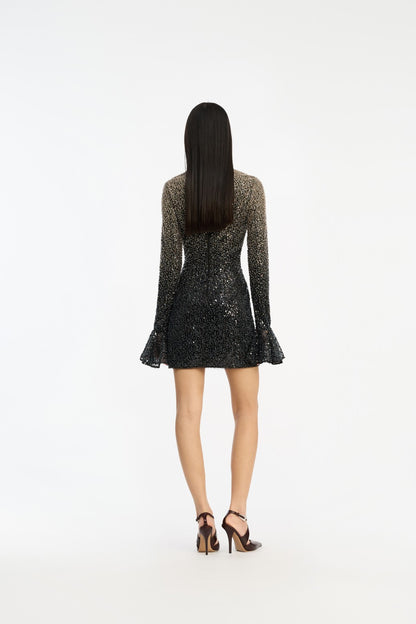 Beaded Ls Mini Dress Incense Comb.
