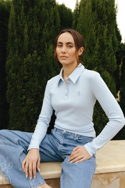 Ivonecras Blouse Light Blue
