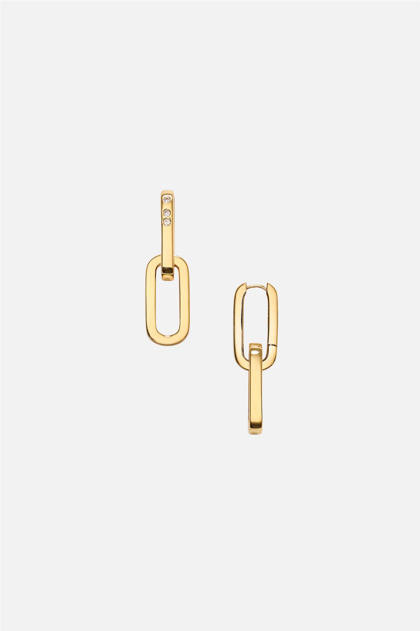 Golden Link Earrings Gold