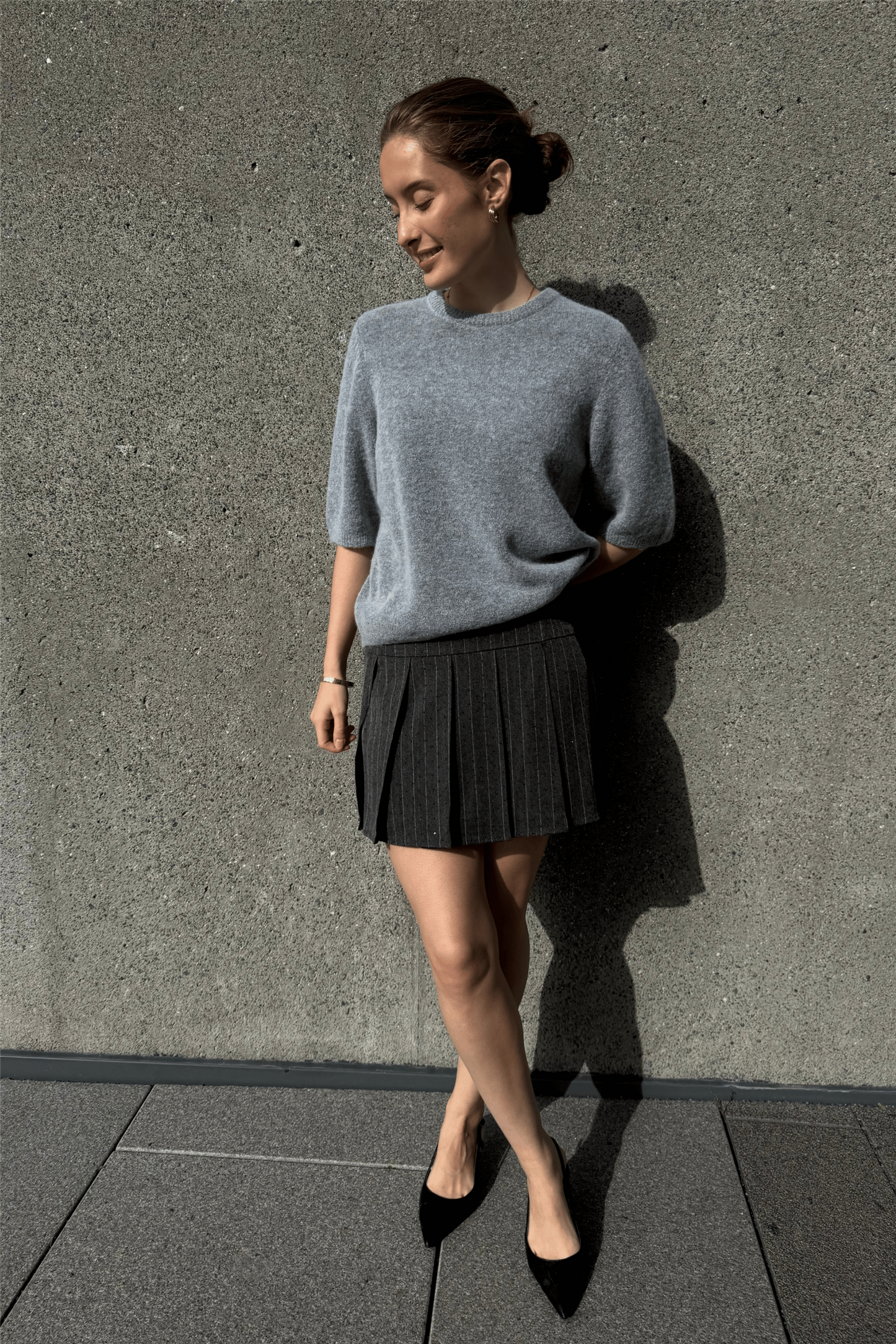 Lilimycras Skirt Rhinestone Grey