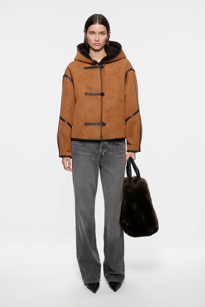 Fia Jacket Terracotta/Dark Brown