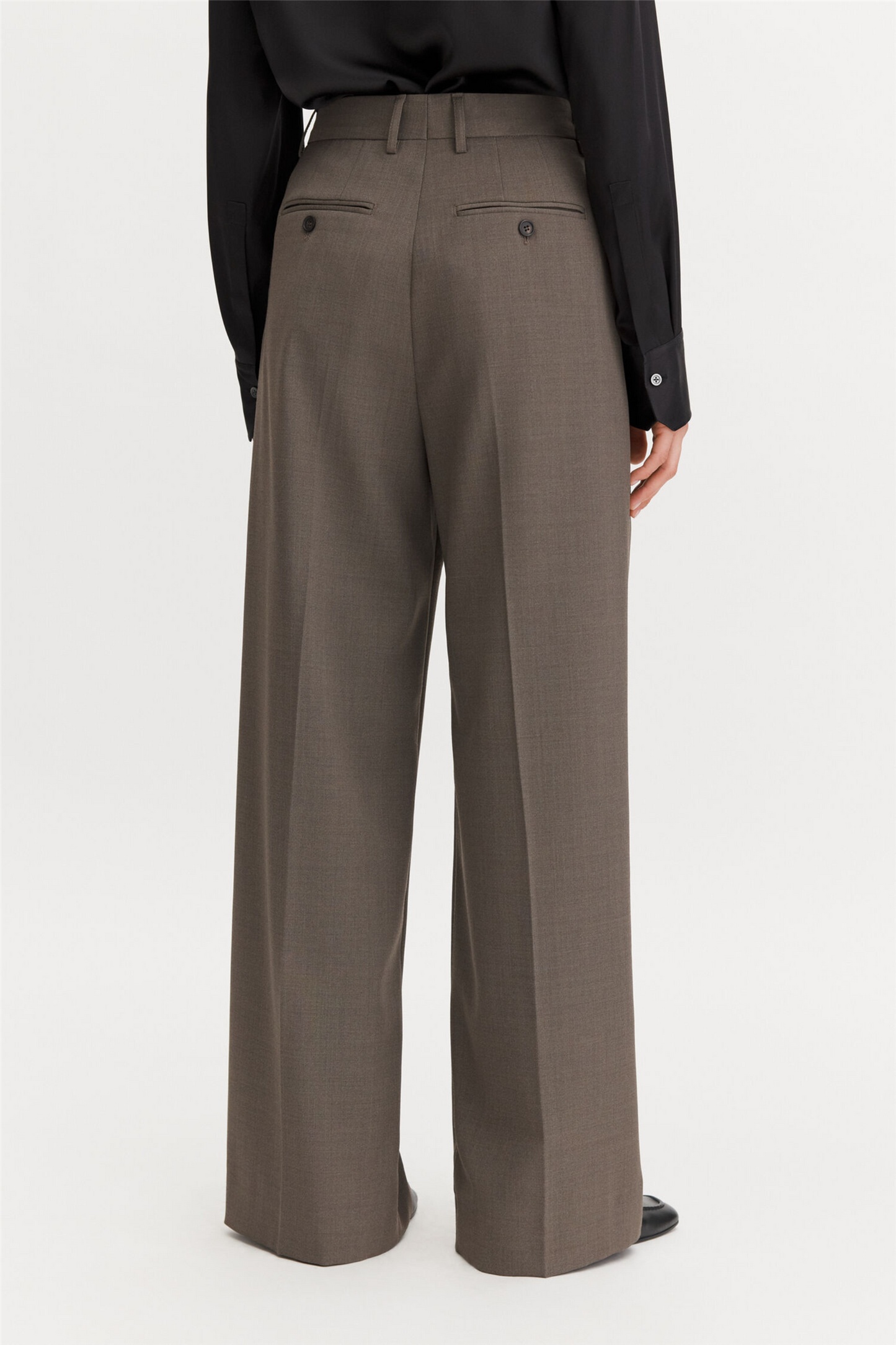 Darcey Wool Trousers Driftwood