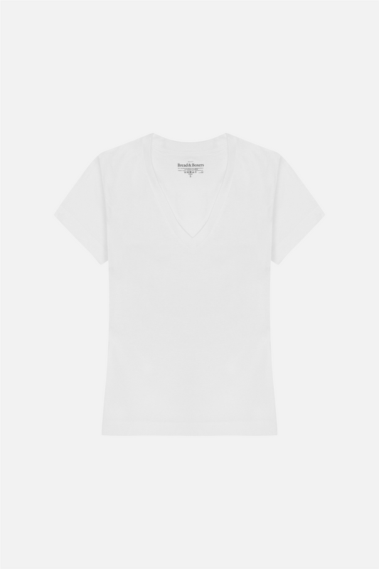 V-Neck Regular White