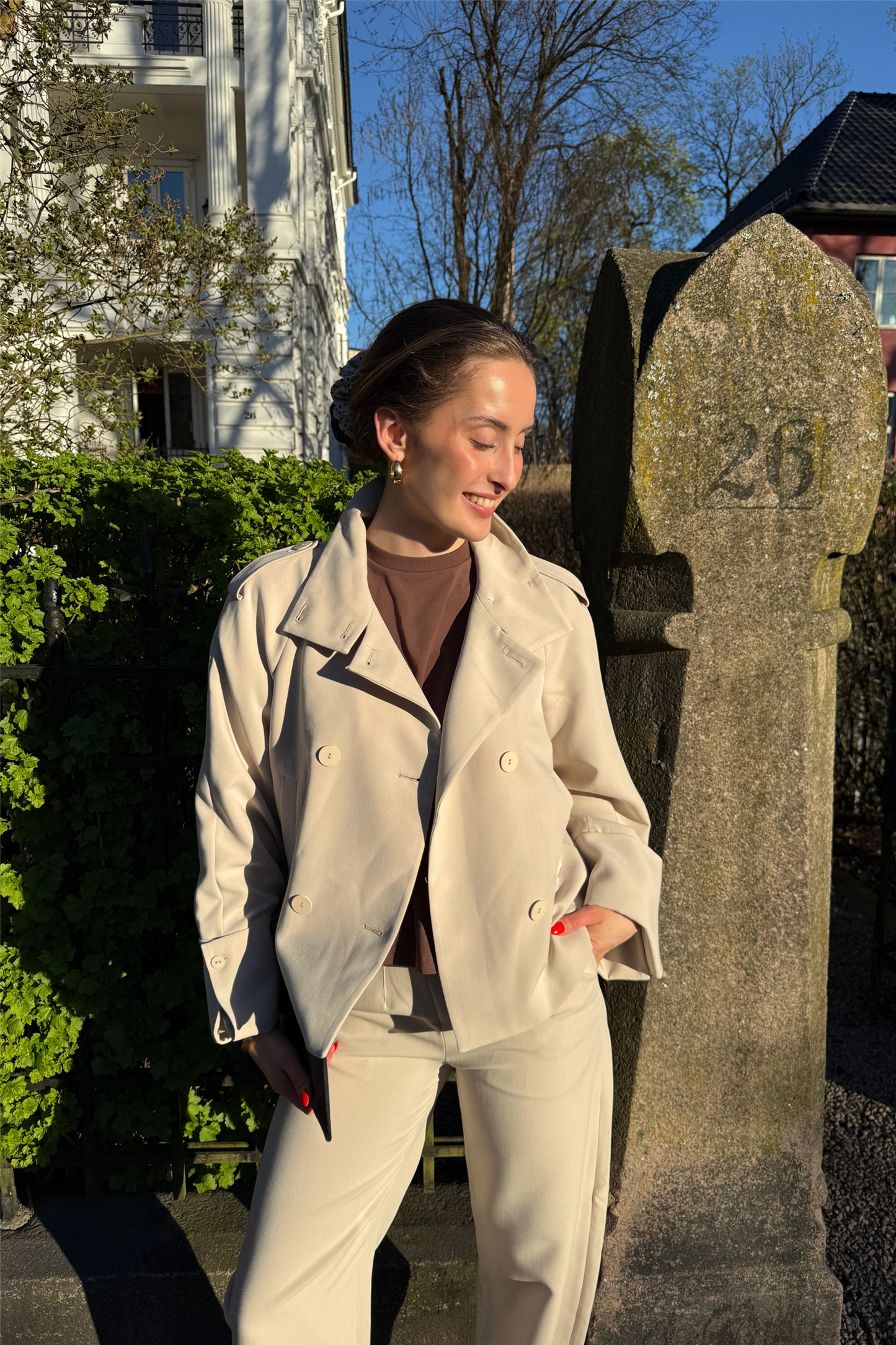 Avenue Trenchcoat Ivory White