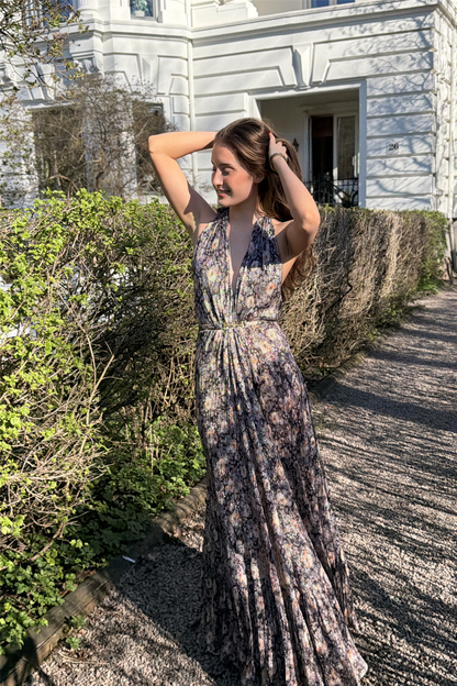 Farida Dress Summer Night Floral