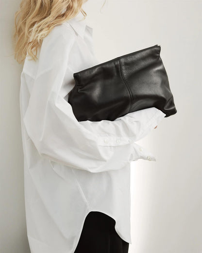 Clay Clutch Leather Black