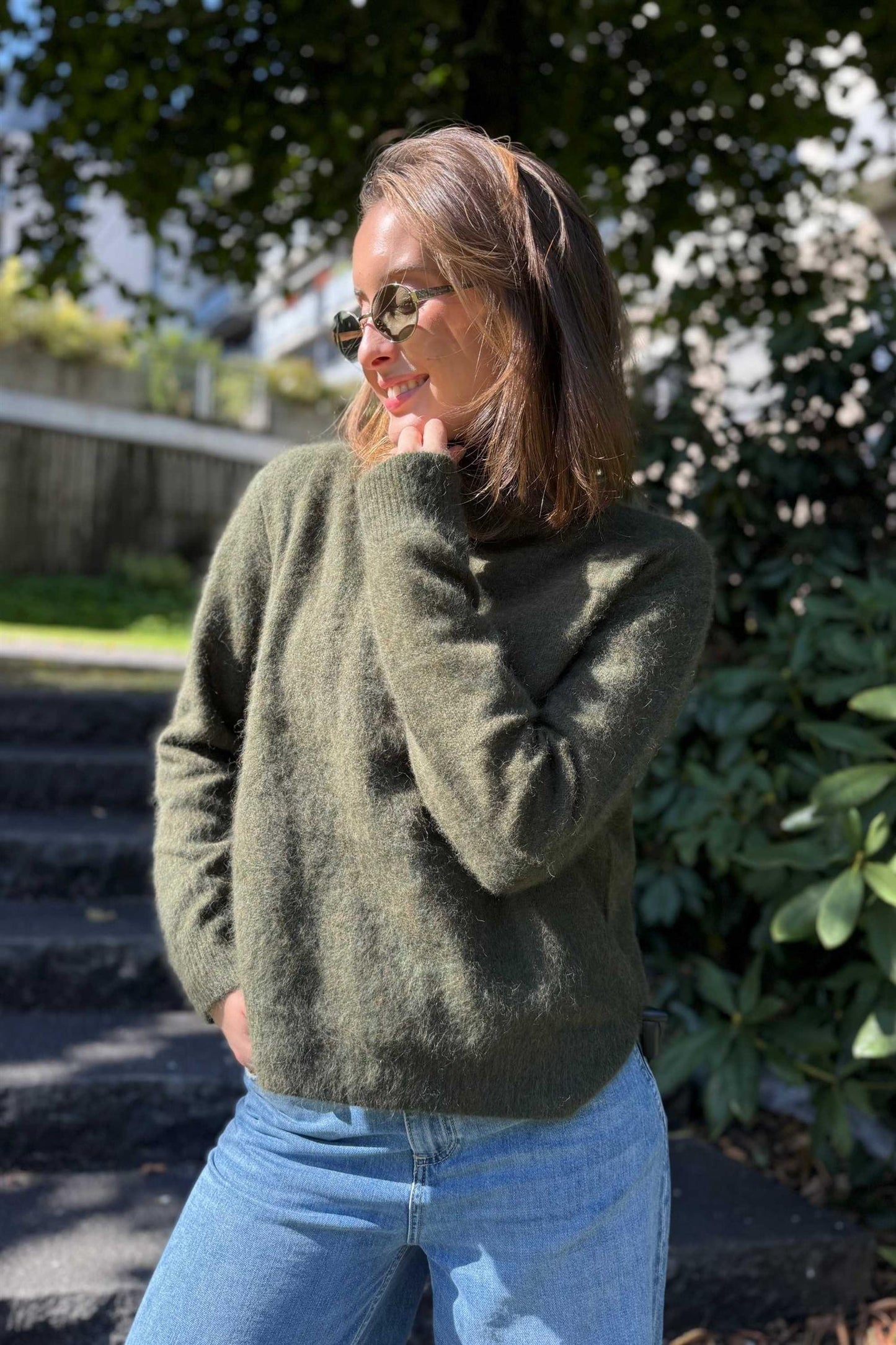Jade Sweater Army Mélange