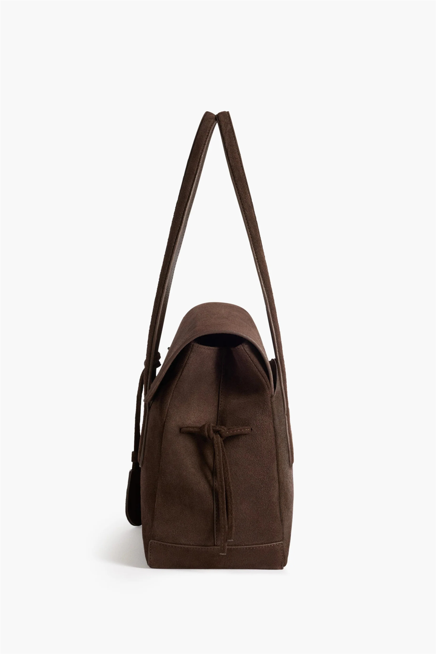 Lydia Tote Bag Suede Chocolate.