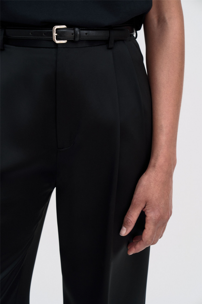 Darcey Satin Trousers Black