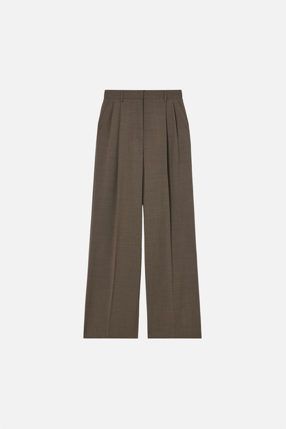 Darcey Wool Trousers Driftwood