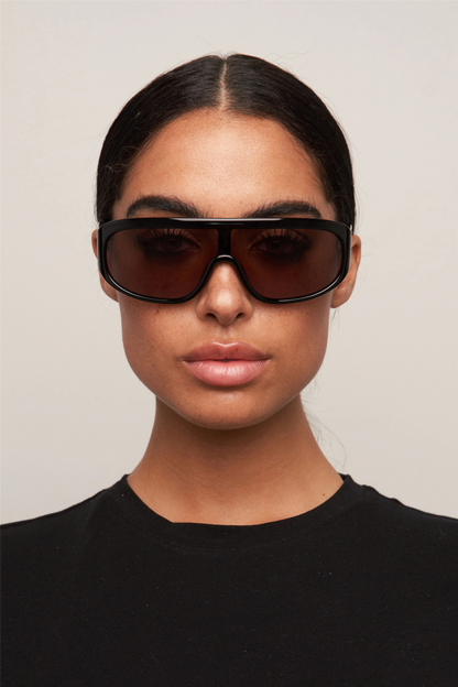 Rio Oversized Aviator Black/Brown