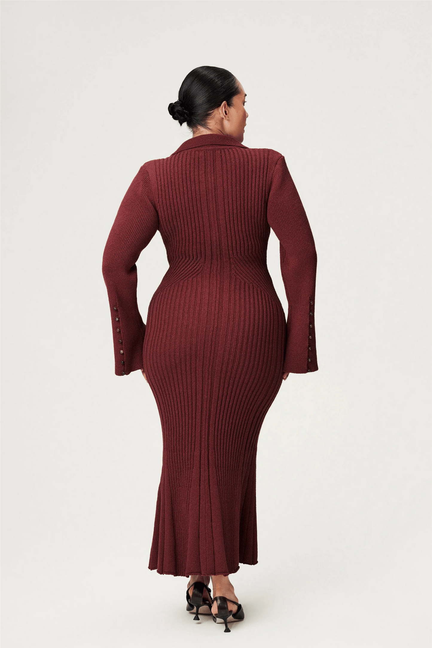 Sondrio Midi Dress Burgundy