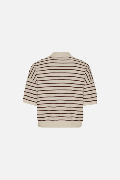 Slinky Polo Knit Oatmeal Comb..