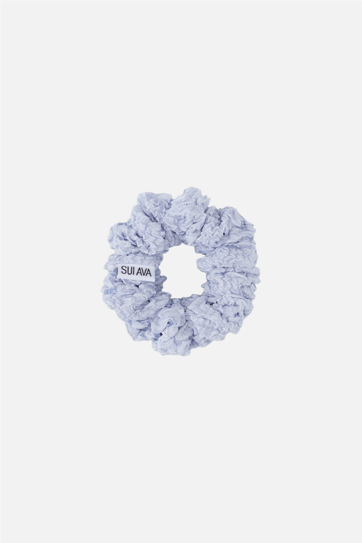Cringle Ribbon Scrunchie Light Blue.