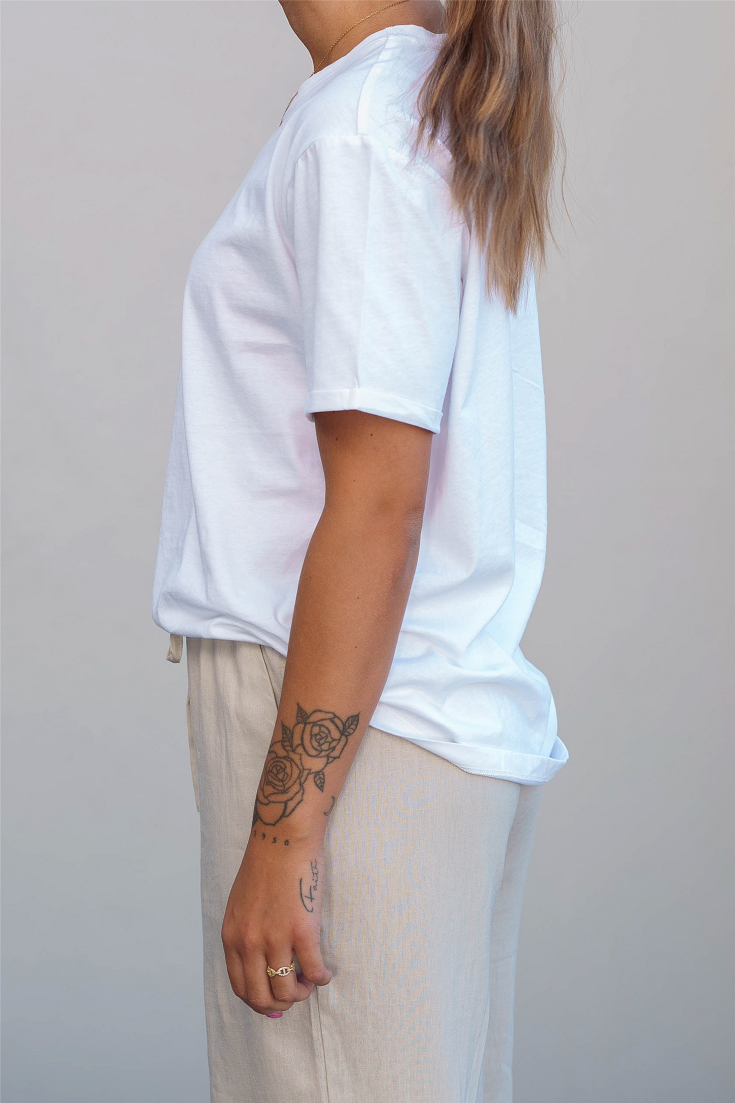 RAUSLinn Logo Tee Bright White