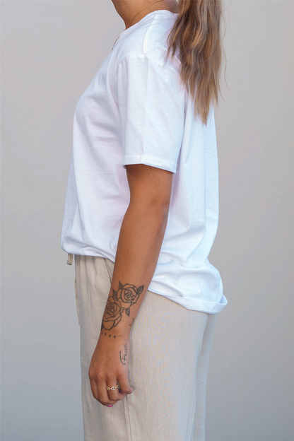 RAUSLinn Logo Tee Bright White